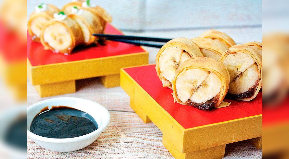 sushi de platano