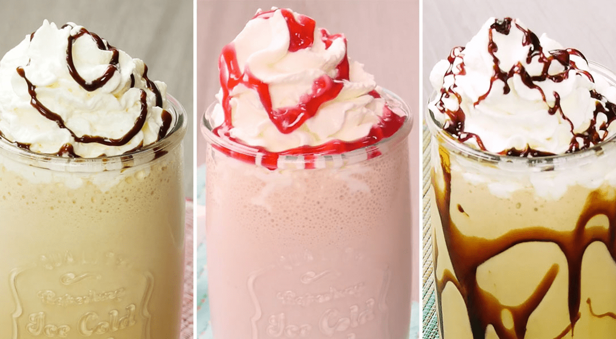 3 variantes de frappé: receta paso a paso
