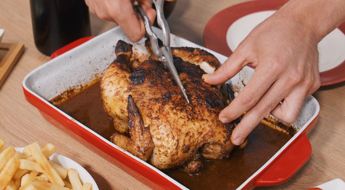 Pollo a la brasa: receta paso a paso VIDEO | Recetas Buenazo