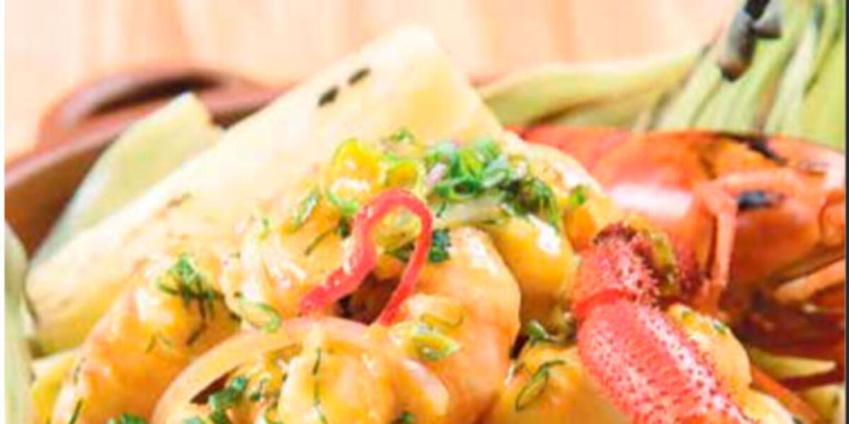 Ceviche de camarones calientes