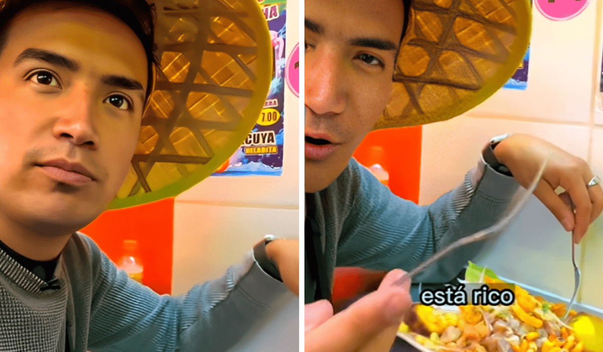Chileno se rinde ante la comida callejera peruana.