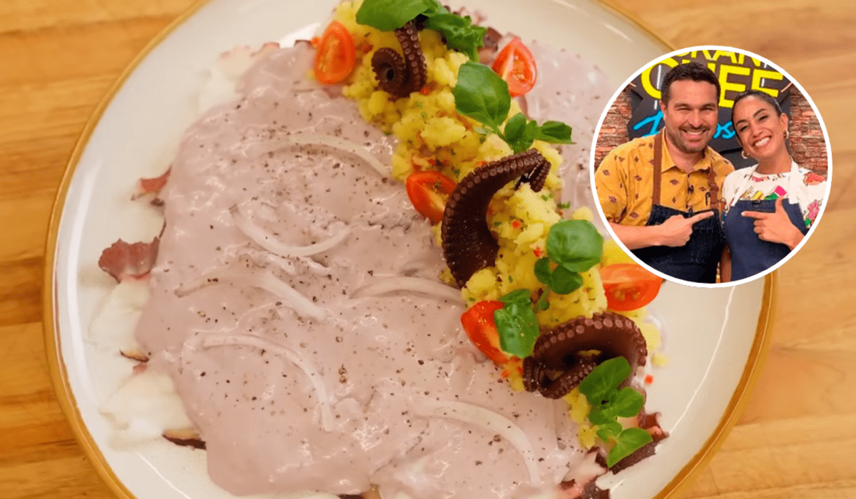 Nelly Rossinelli cocinado con Giacomo Bocchio: receta de pulpo al olivo