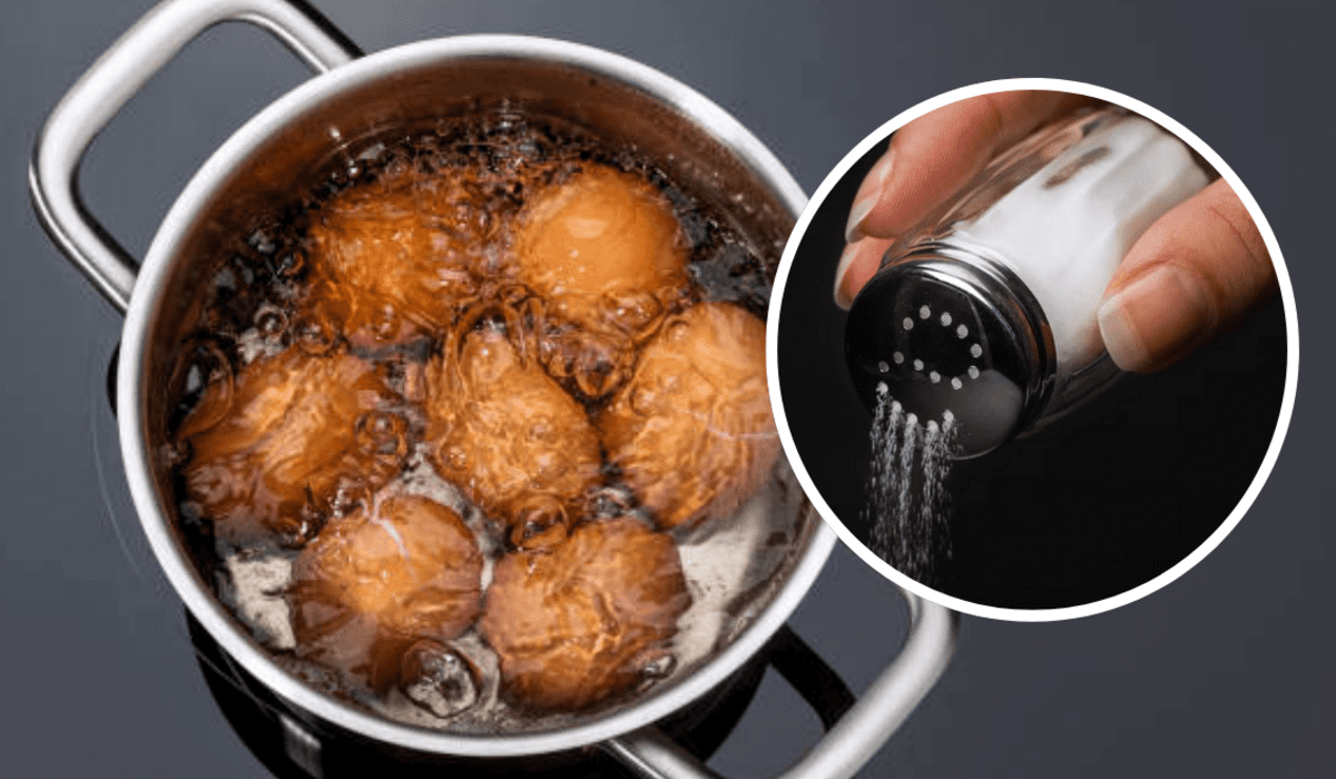 Truco de echar sal al hervir los huevos