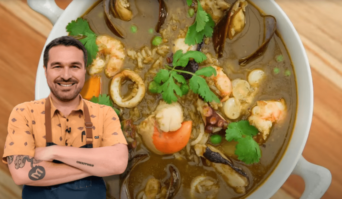 Aguadito marinero para el frío: la receta fácil y sabrosa que enseña Giacomo Bocchio