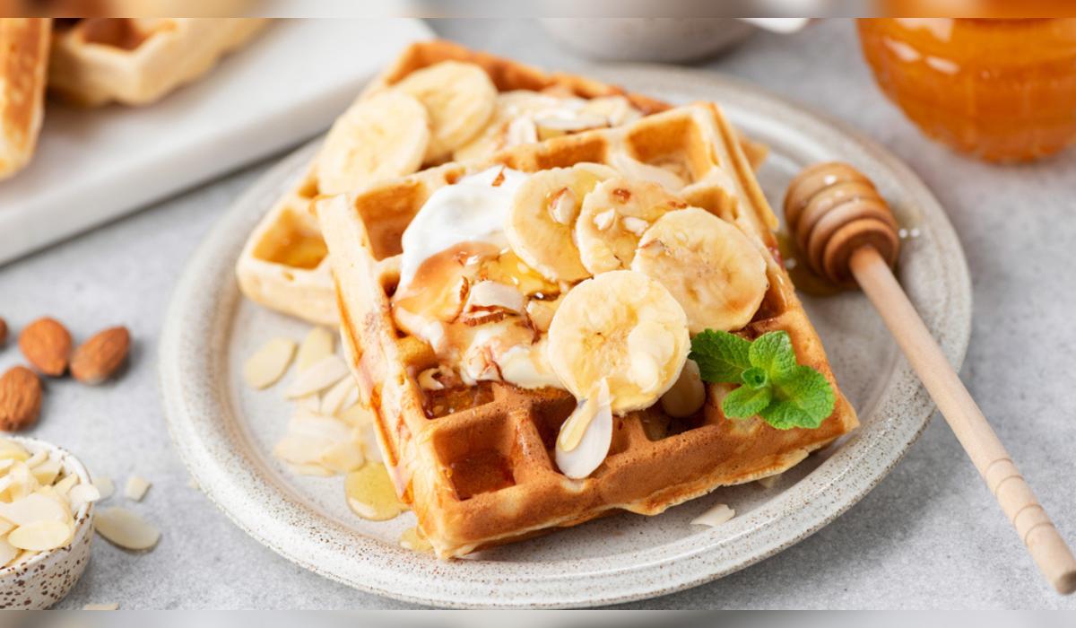 Waffles saludables sin harina ni azúcar: opción rápida y nutritiva con banana