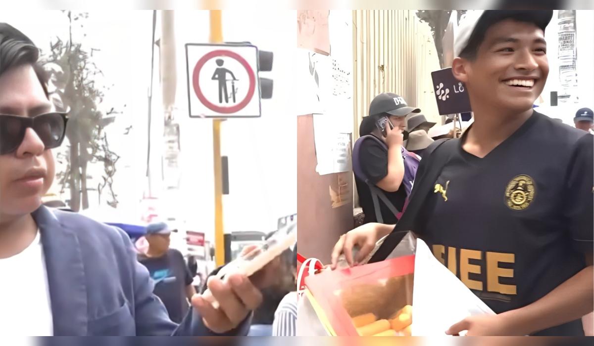 Estudiante de la UNI vende helados durante el examen de admisión por una importante razón.