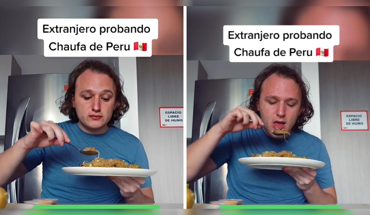 Suizo prueba arroz chaufa.