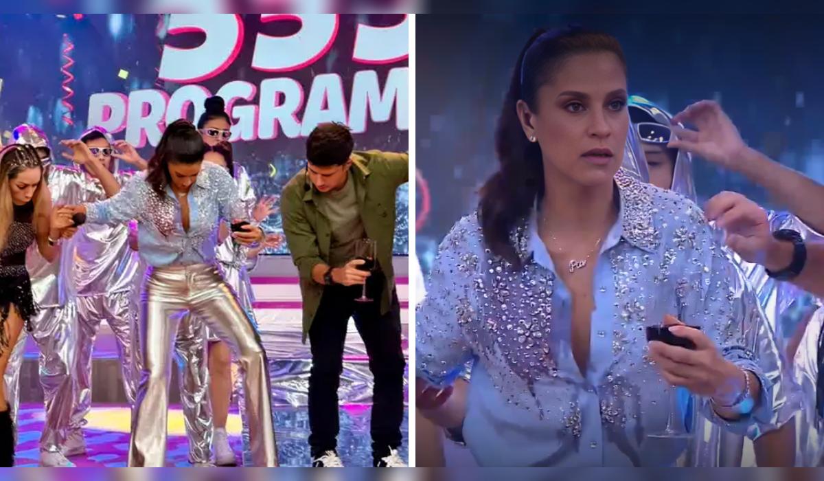 Mario Hart lanza copa de vino a lujoso vestuario de María Pía Copello.