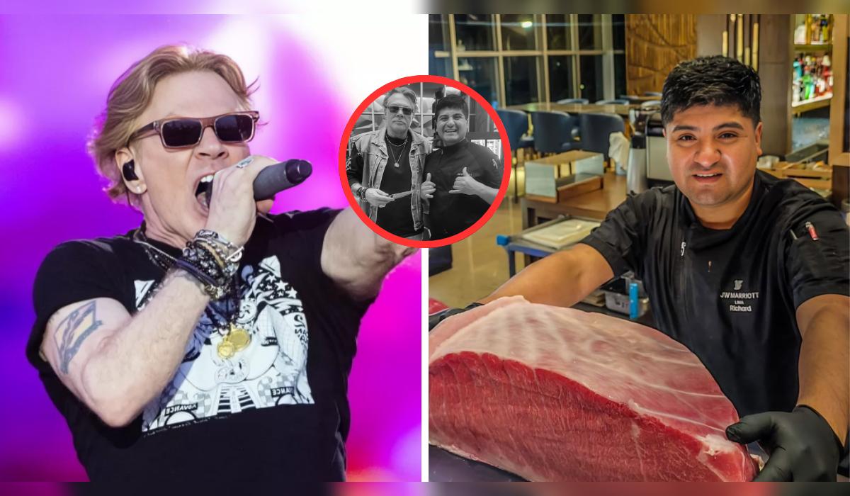 Chef peruano es despedido por fotografiarse junto a Axl Rose.