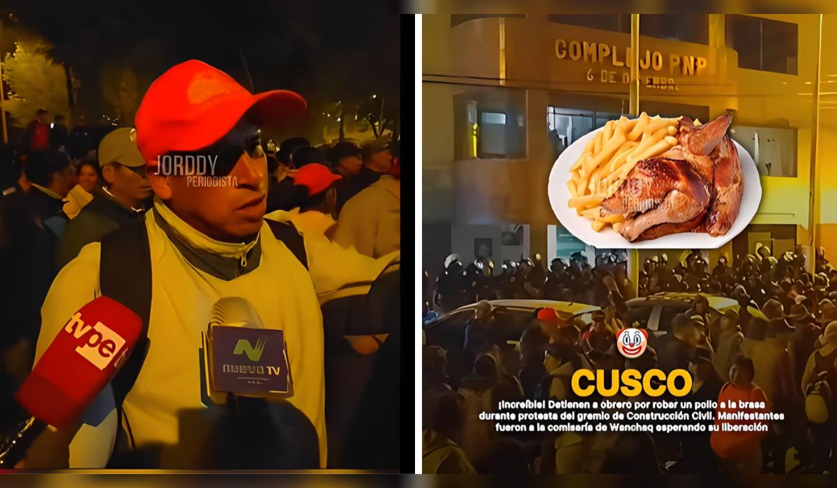 Arrestan a obrero por robar alita de pollo a la brasa.