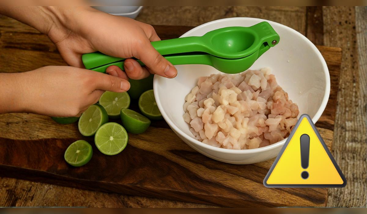 El limón altera las proteínas, pero no reemplaza la seguridad de la cocción con calor.