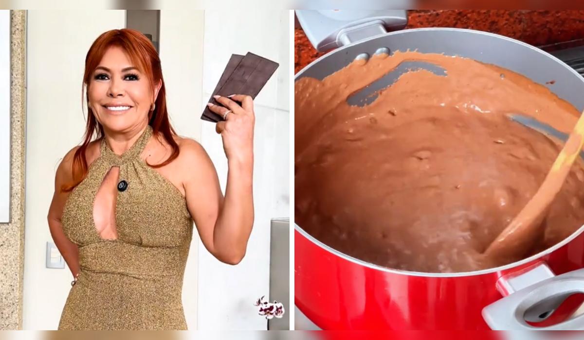 Magaly Medina se puso en “modo Navidad” y enseñó cómo preparar un chocolate caliente ideal para noches frías, incluso en verano.