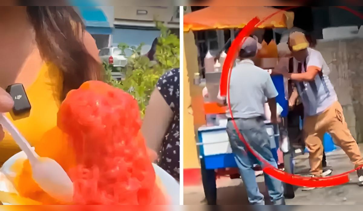 En La Victoria, comerciantes cargan hielo industrial para preparar raspadillas, poniendo en riesgo la salud pública. Este hielo, no apto para humanos, proviene de una fuente contaminada.