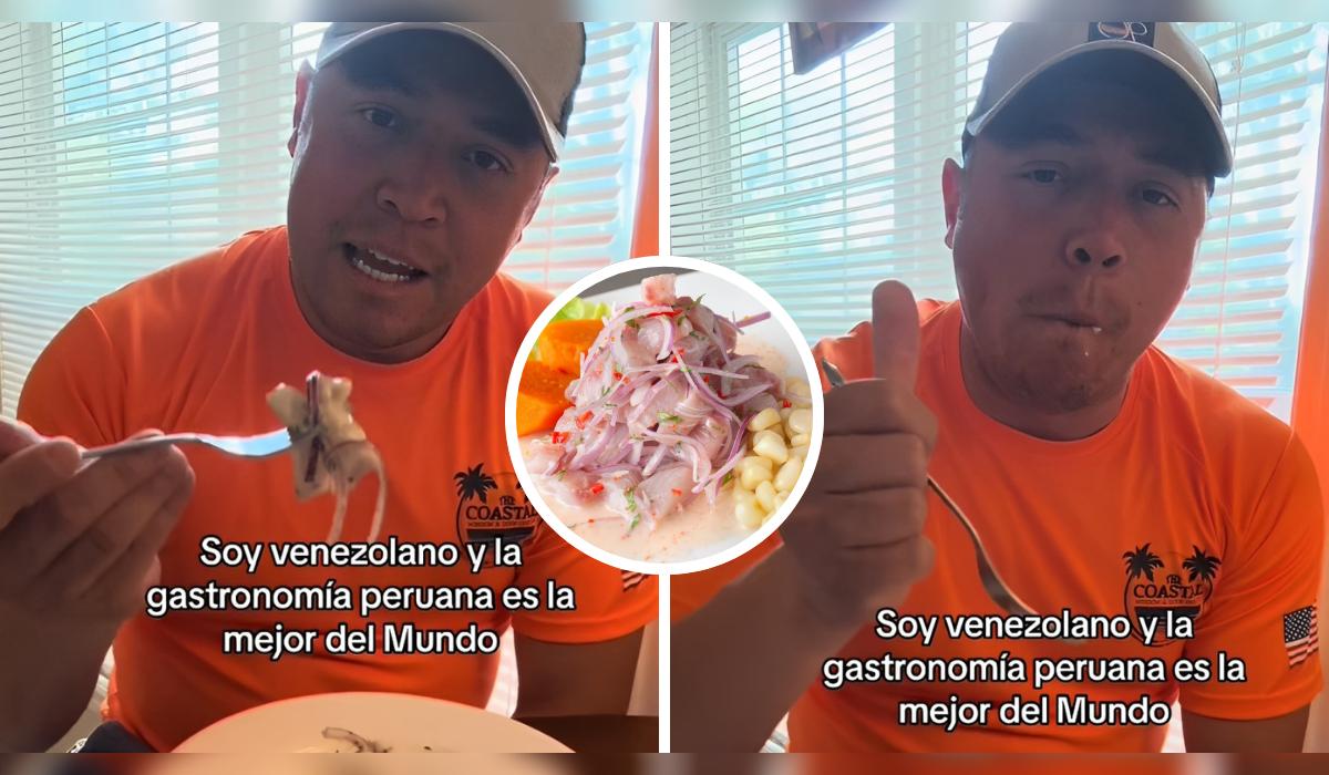 Un video viral en TikTok muestra a Darwin Nava, un venezolano en EE.UU., elogiando la cocina peruana mientras disfruta de un ceviche, resaltando su única calidad y sabor.
