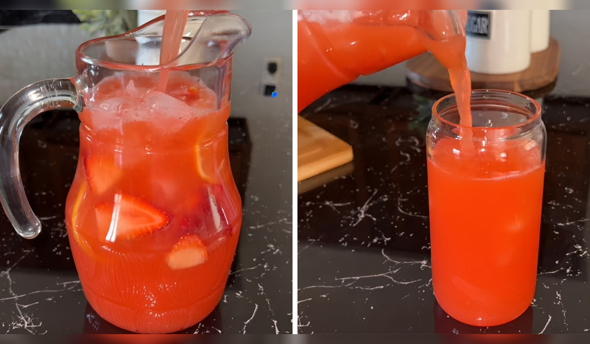 Limonada rosa: fácil