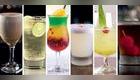Cocteles con pisco: Algarrobina, Chilcano, Machu Picchu, Pisco sour, Pisco Punch y Capitán