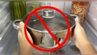 olla de comida refrigerador signo de prohibido