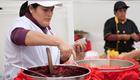 repostera sirviendo mazamorra