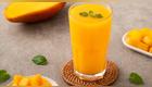 Jugo de mango con proteína.