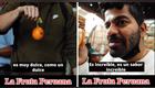 Youtuber árabe prueba frutas en mercado peruano.