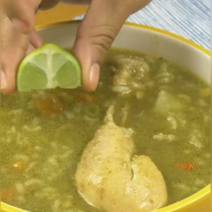 Aguadito de pollo buenazo