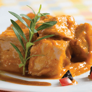 Cerdo con salsa de mango Cerdo con salsa de mango