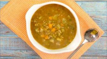 Receta de sopa de lentejas tradicional