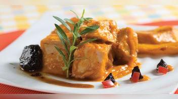 Cerdo con salsa de mango