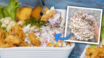 Ceviche de pota [VIDEO]