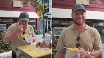 Estadounidense prueba ají de gallina y queda fascinado: “Obviamente la mejor comida es de Perú”