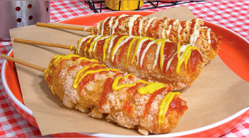 3 BANDERILLAS COREANAS en un plato