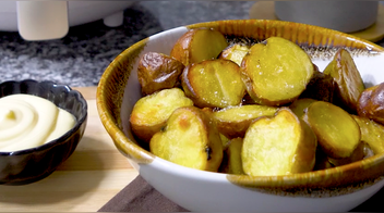 Papas cocktail en freidora de aire con solo 3 ingredientes (VIDEO)