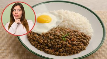 ¿Es peligroso comer lentejas con huevo frito?