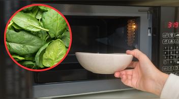 Este es el peligro de calentar las espinacas en el microondas