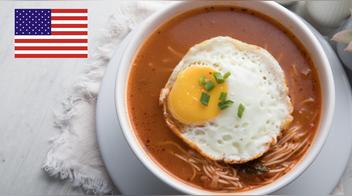 sopa criolla peruana en Estados Unidos