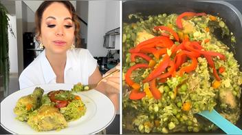Receta de arroz con pollo de Janet Barboza
