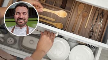 Los tips de organización de cocina mejor guardados por Giacomo Bocchio
