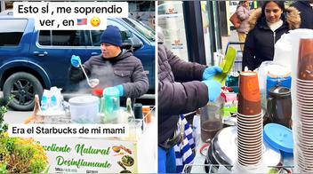 Peruano conquista Nueva York con su carrito emolientero y es furor en las redes sociales