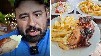 Youtuber explica la razón por la que no se debería comer pollo a la brasa
