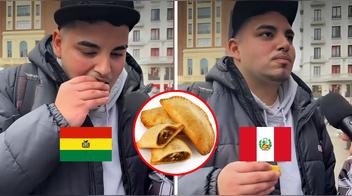 Chileno prueba empanada de Perú y Bolivia y revela cuál es la mejor: "Está muy bien horneada"