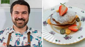 Receta fácil de panqueques esponjosos y deliciosos de Giacomo Bocchio