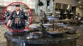 Trabajadora municipal amenaza con tirar un “cachetadón” a mozo por dar comida a policías en un evento en Magdalena del Mar