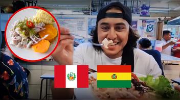 Youtuber boliviano compara el ceviche peruano con el de Bolivia: "Una verdadera delicia"
