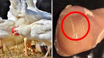 Estrías blancas en el pollo, esto es lo que significan
