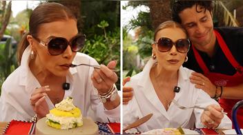 Olga Tañón queda fascinada con la comida peruana y la sazón de Rodrigo Fernandini: “Sabroso”