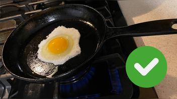Truco para freír huevo sin que se pegue y sin sartén antiadherente