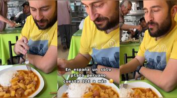 Turista español se sorprende al encontrar menú peruano por 3 euros: “En este país todo es rico”