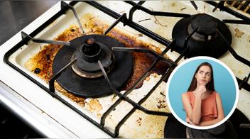 Truco fácil para eliminar la grasa de tus hornillas con solo dos ingredientes