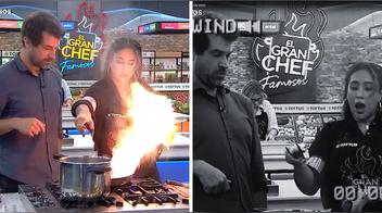 Melissa Paredes genera un susto tras prender fuego en la cocina de “El Gran Chef Famosos”