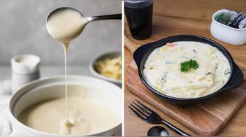 Receta de salsa blanca sin harinas y baja en grasa…lista en 10 minutos